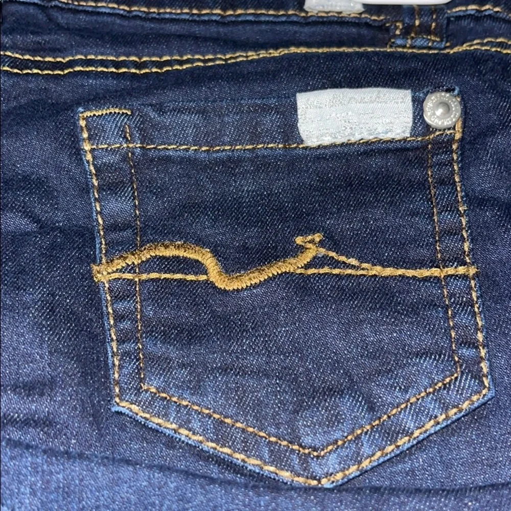 NWT 7 For All Mankind 5 Blue Jeans Shirt Blouse
